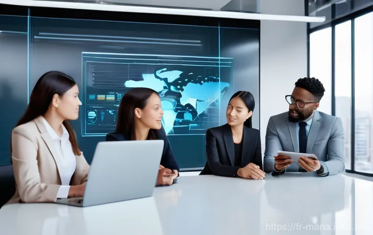 경영지도사와 사업계획서 작성 방법 - **Prompt 1: Navigating Digital Transformation with AI**
    "A diverse group of young, professionall...